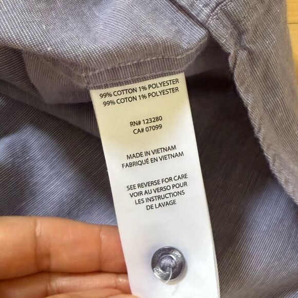 TravisMathew Studebaker Regular Fit Short Sleeve Shirt in Cadet Purple M NWOT - Picture 9 of 12